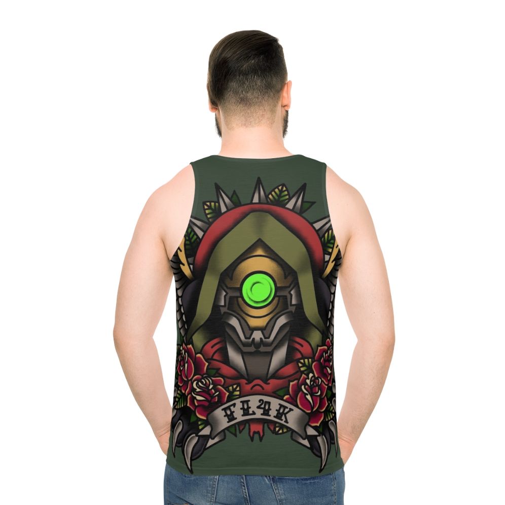 1920s Tattoo Style Fl4K Borderlands Unisex Tank Top