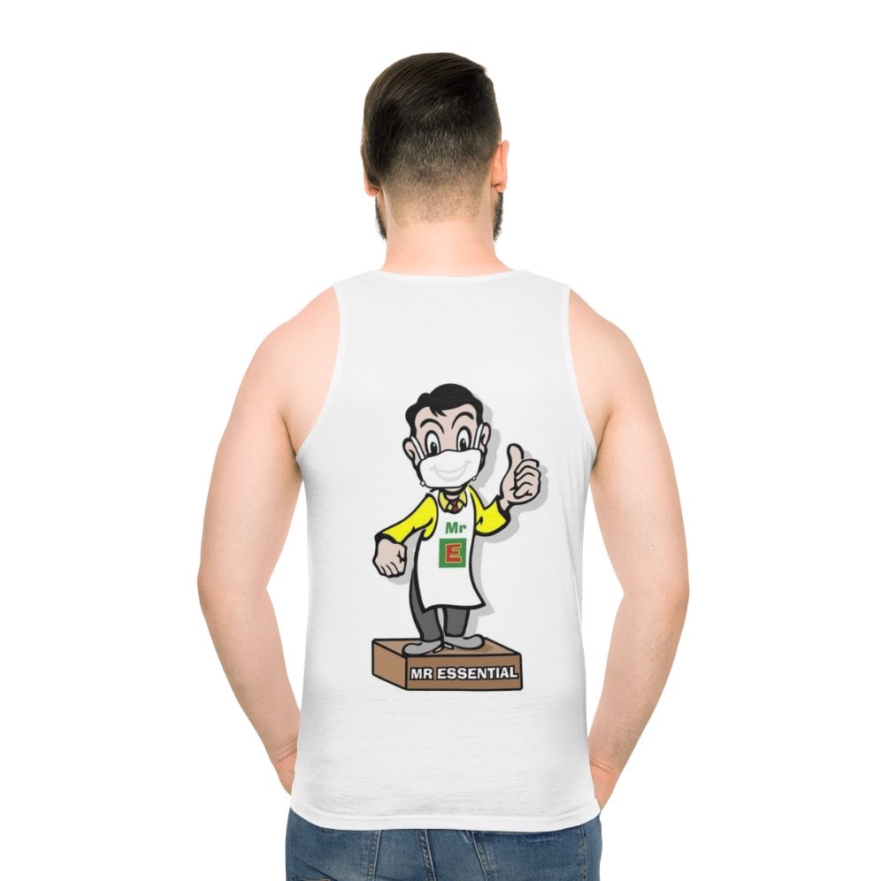4 Square Man essential worker unisex tank top