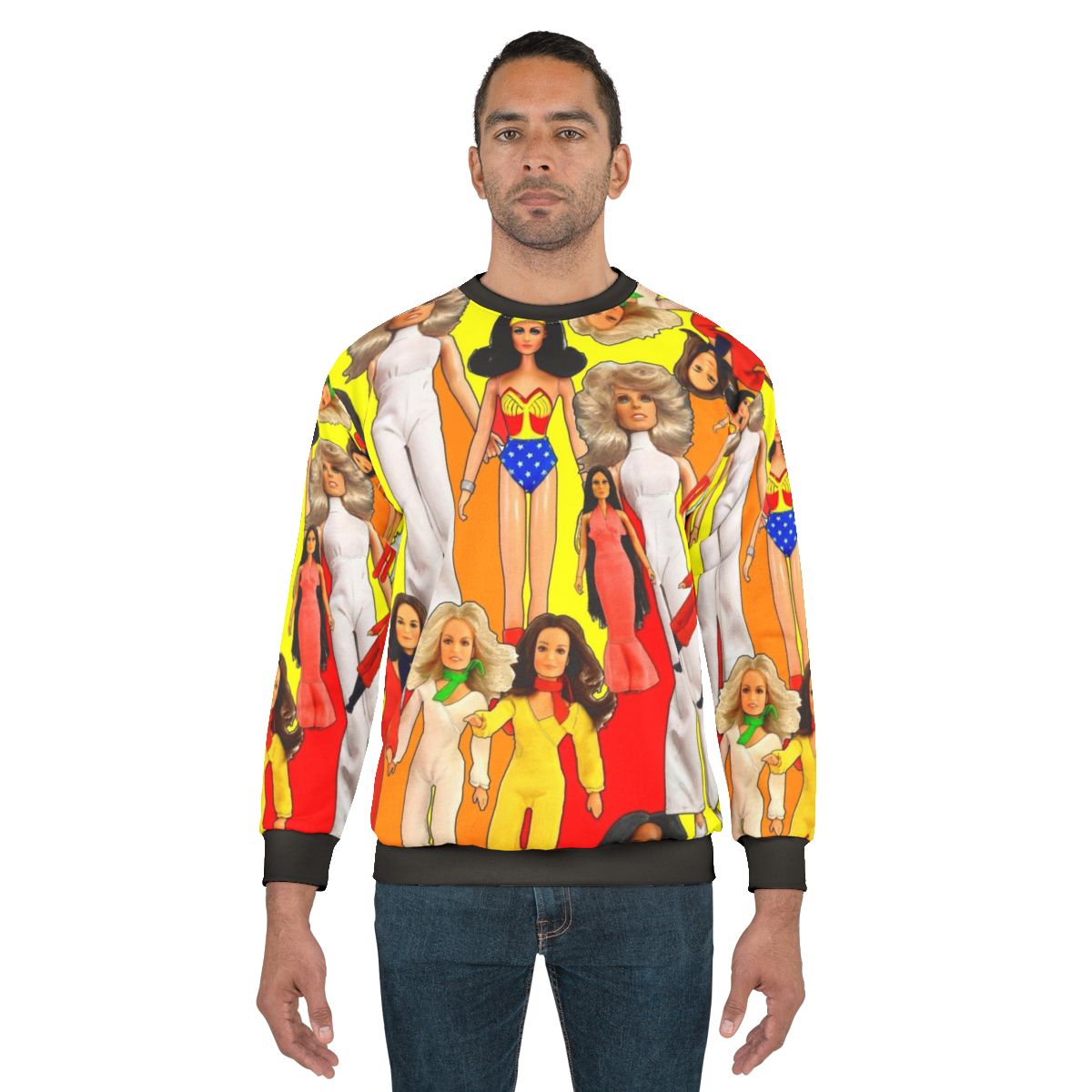 Iconic 70s retro sweatshirt with glamorous vintage style