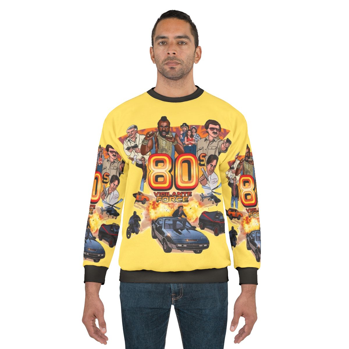 Retro 80s Vigilante Force Sweatshirt