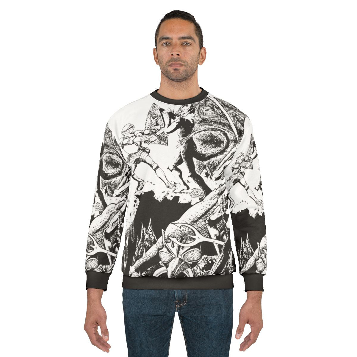 Paladin in Hell Dungeons and Dragons Sweatshirt
