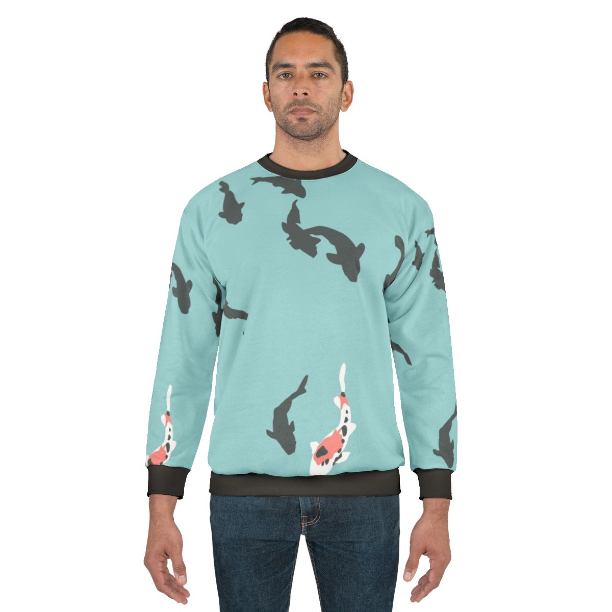 A Silent Voice Koi Fish Sweatshirt with Minimal Anime & Manga Design