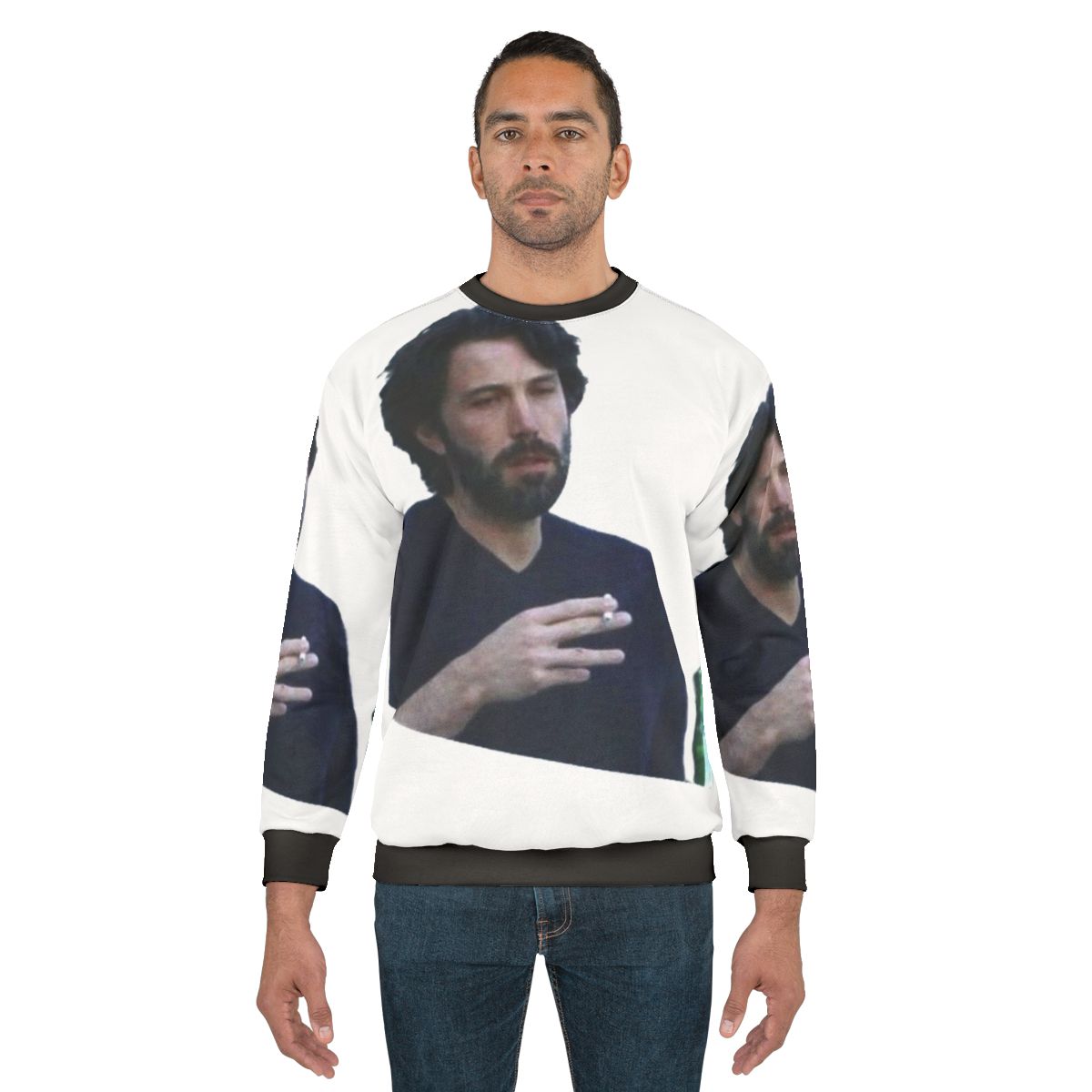 Ben Affleck meme sweatshirt with a stylish and aesthetic design