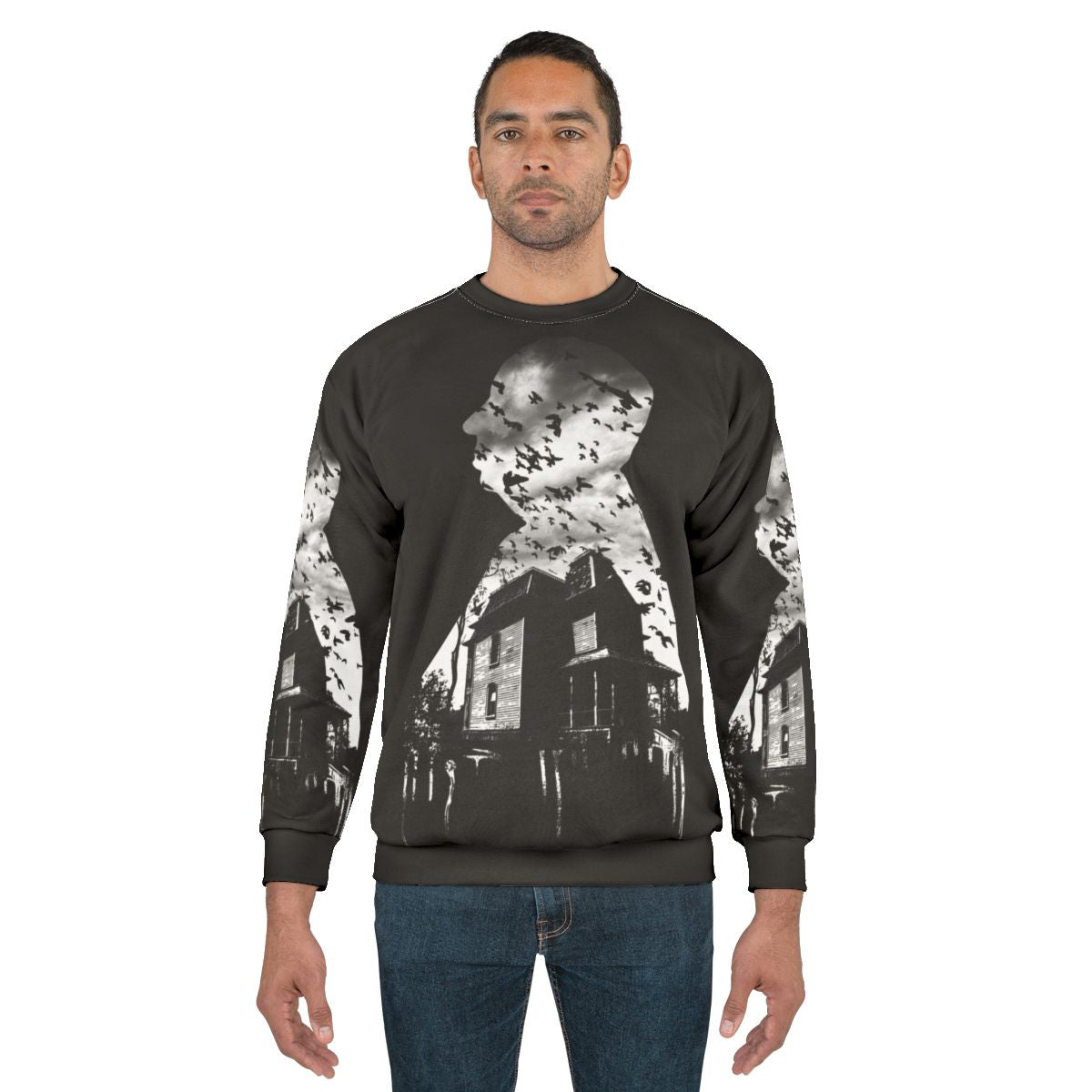 Alfred Hitchcock Inspired Collage Sweatshirt