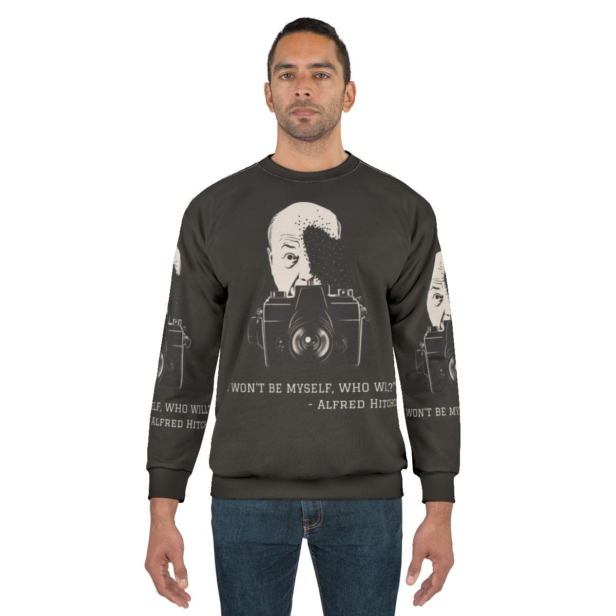Alfred Hitchcock Quote Sweatshirt featuring iconic movie quotes