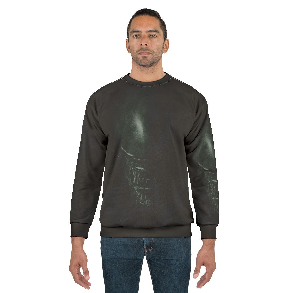 Alien sci-fi retro minimalist sweatshirt