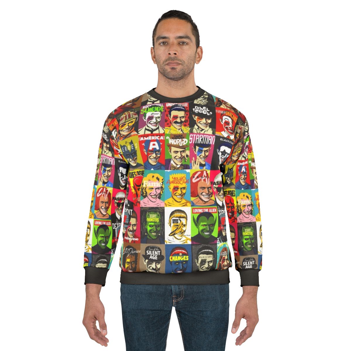 Retro "All The Changes" 80s pop culture sweatshirt
