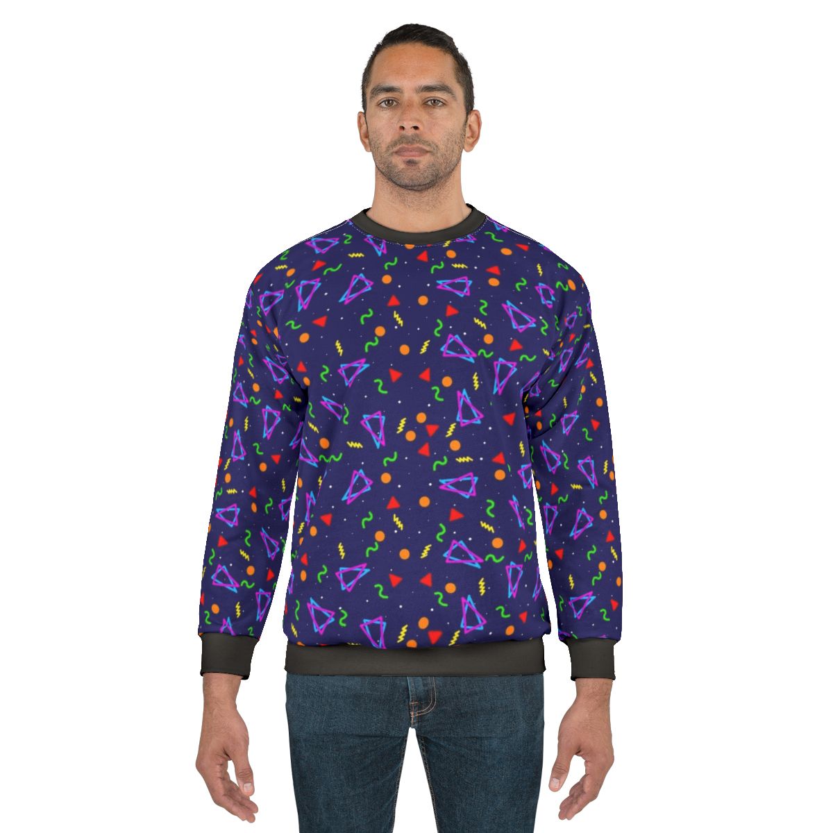 Retro arcade carpet pattern sweatshirt