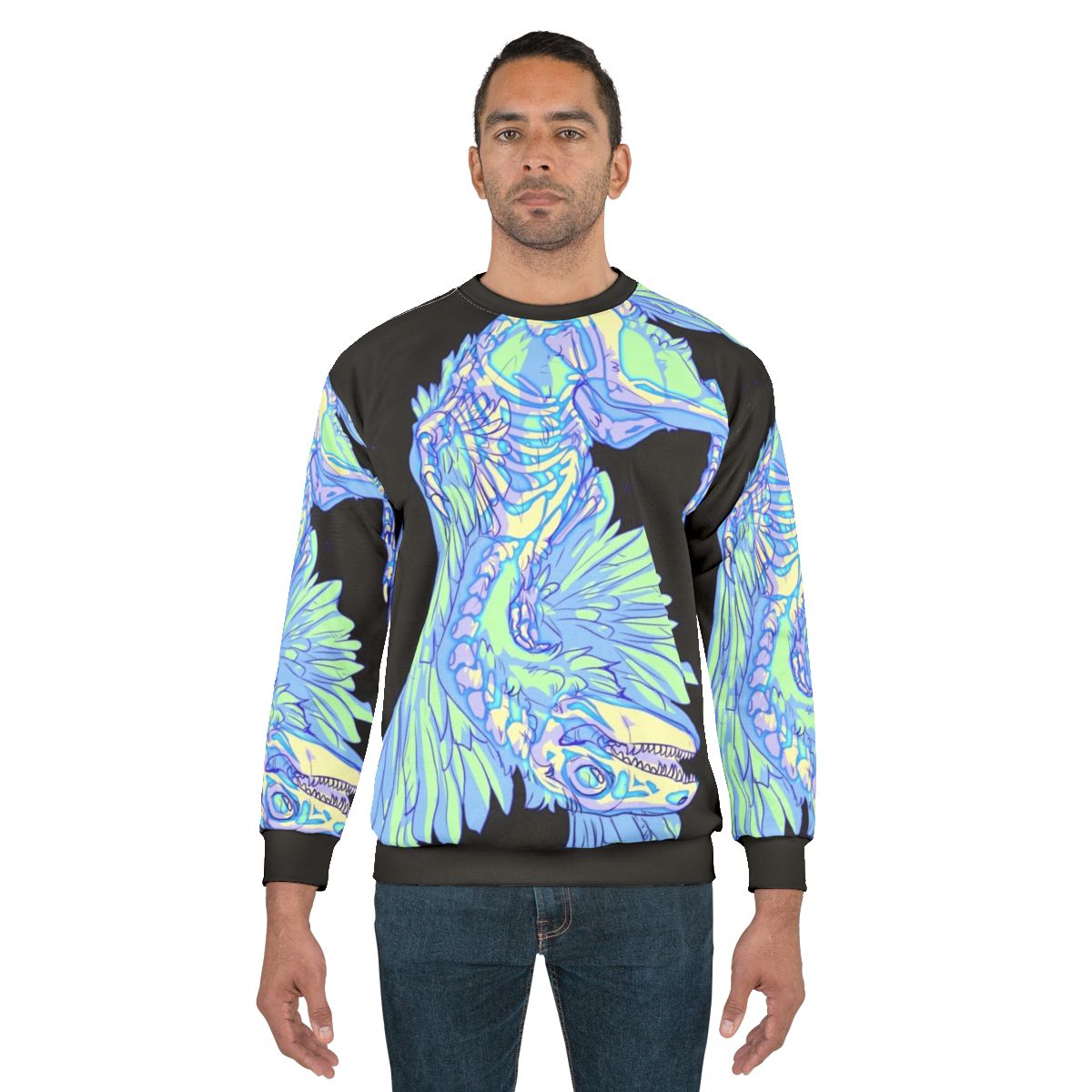 Glow-in-the-Dark Archaeopteryx Prehistoric Sweatshirt