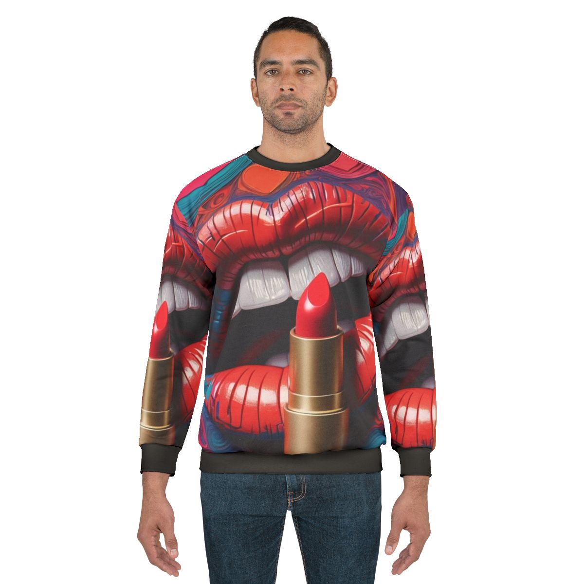 Art of Lipstick Graphic Sweatshirt
