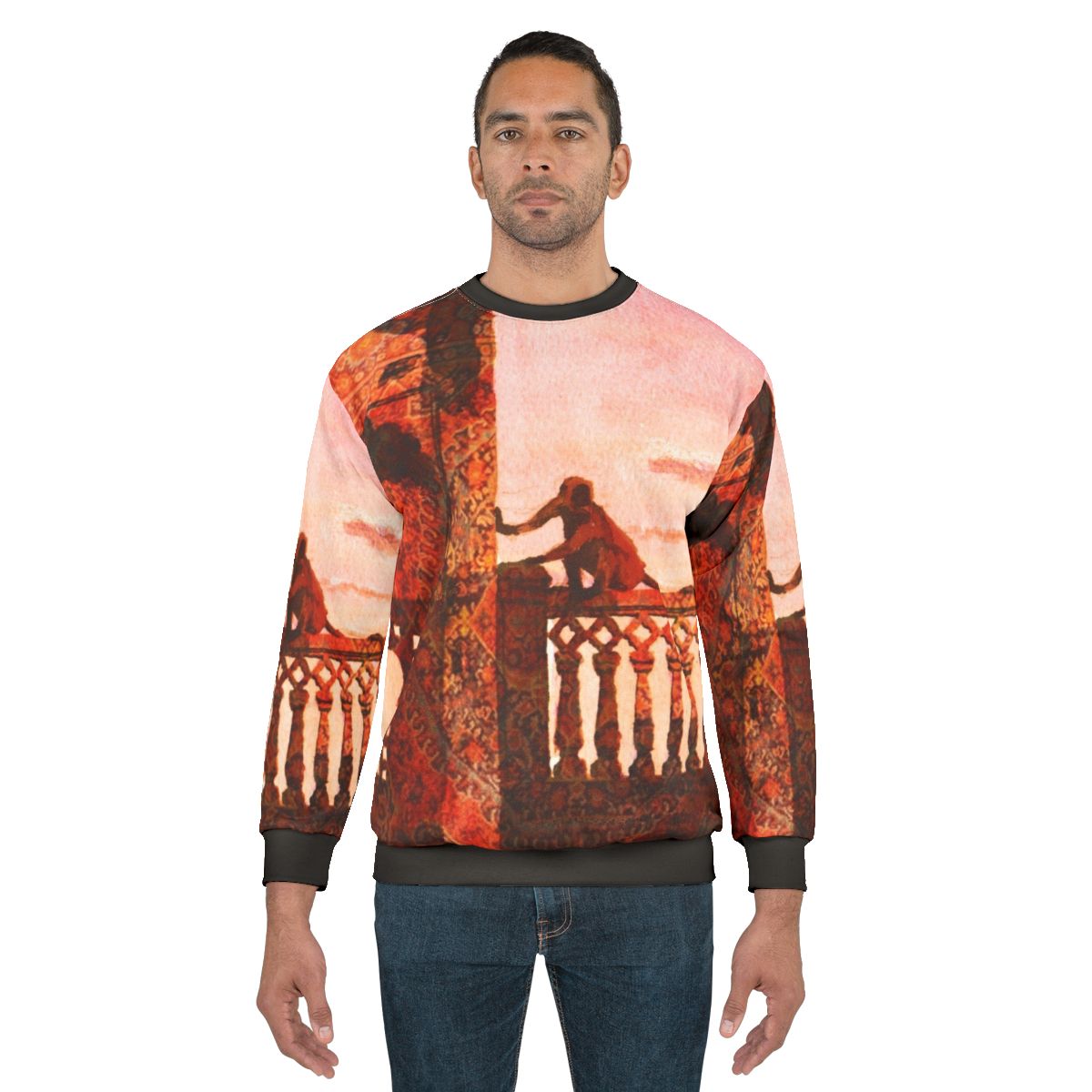 Artic Monkeys Macacos Watercolor Animal Print Sweatshirt