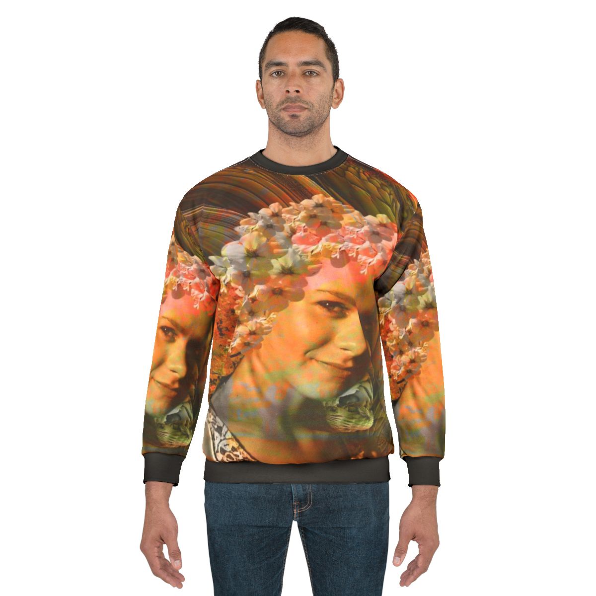 Autumn floral abstract sweatshirt