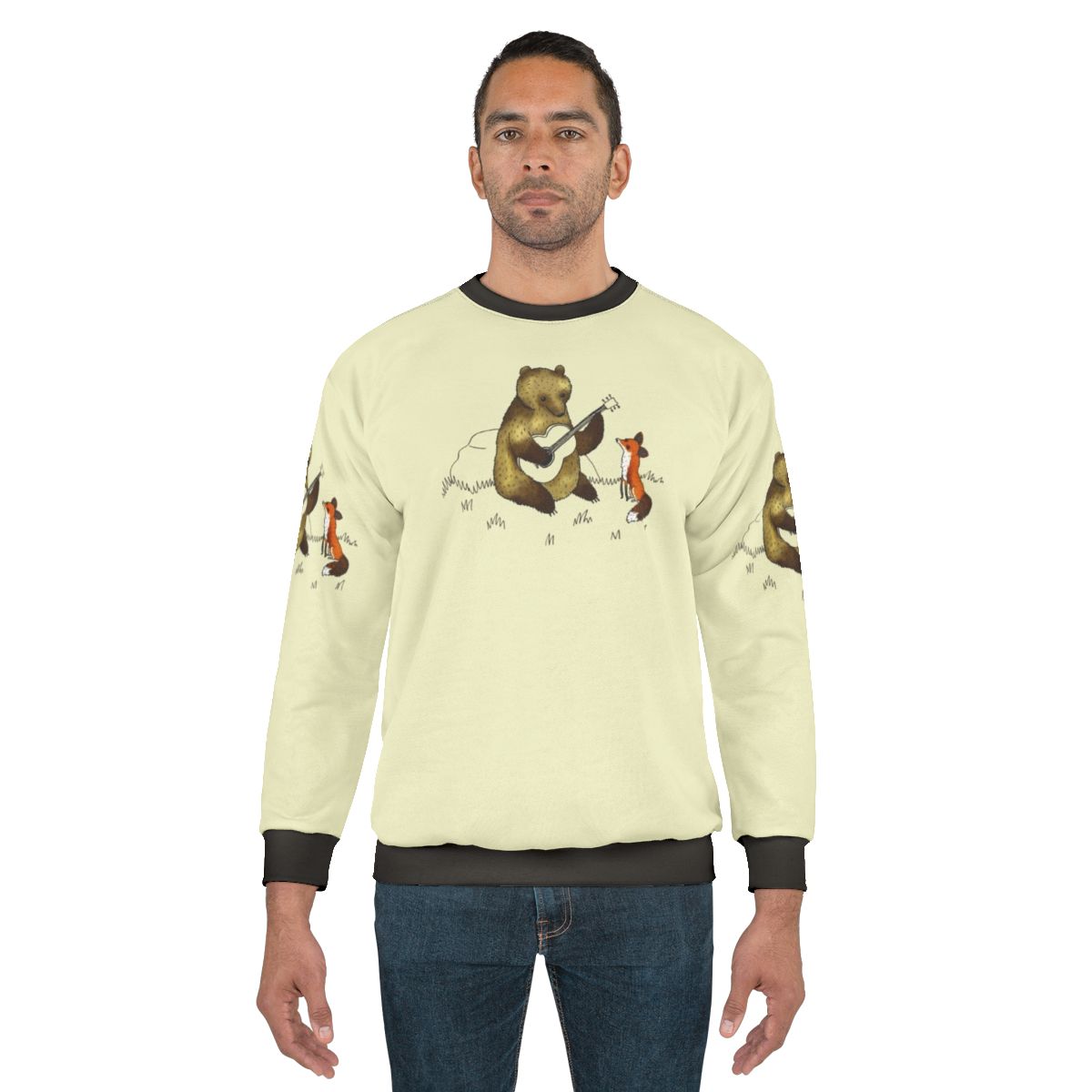 Adorable bear and fox sweatshirt