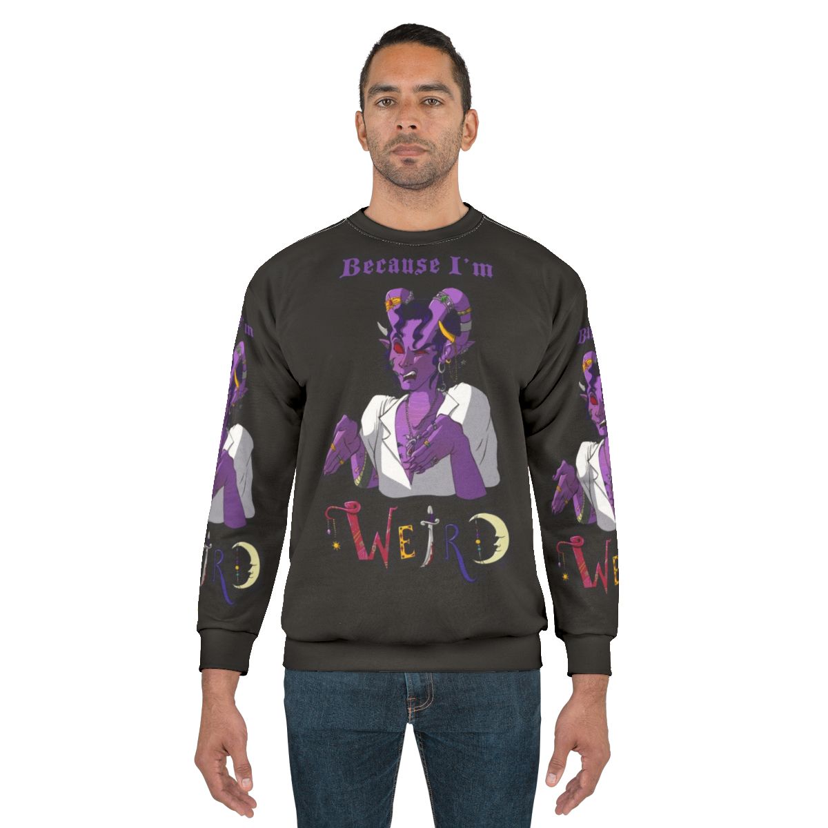 "Because I'm Weird" Critical Role Tiefling Sweatshirt