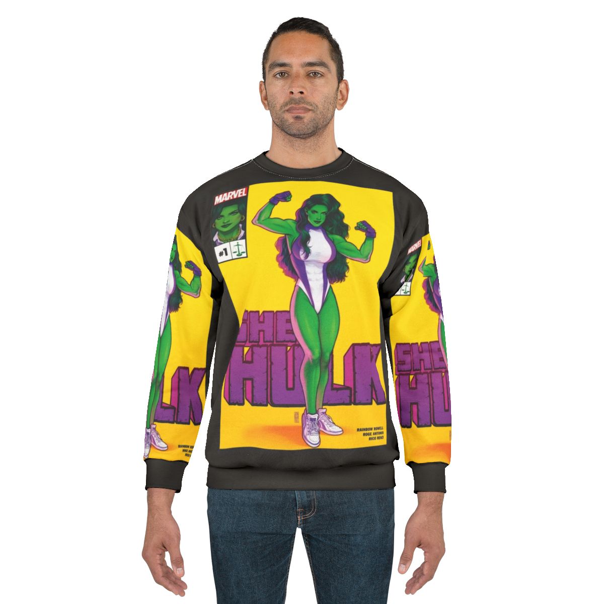 Big Green Hero Superhero Sweatshirt