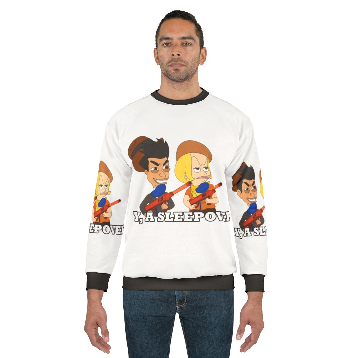 Big Mouth Jay and Lola Sleepover Sweatshirt