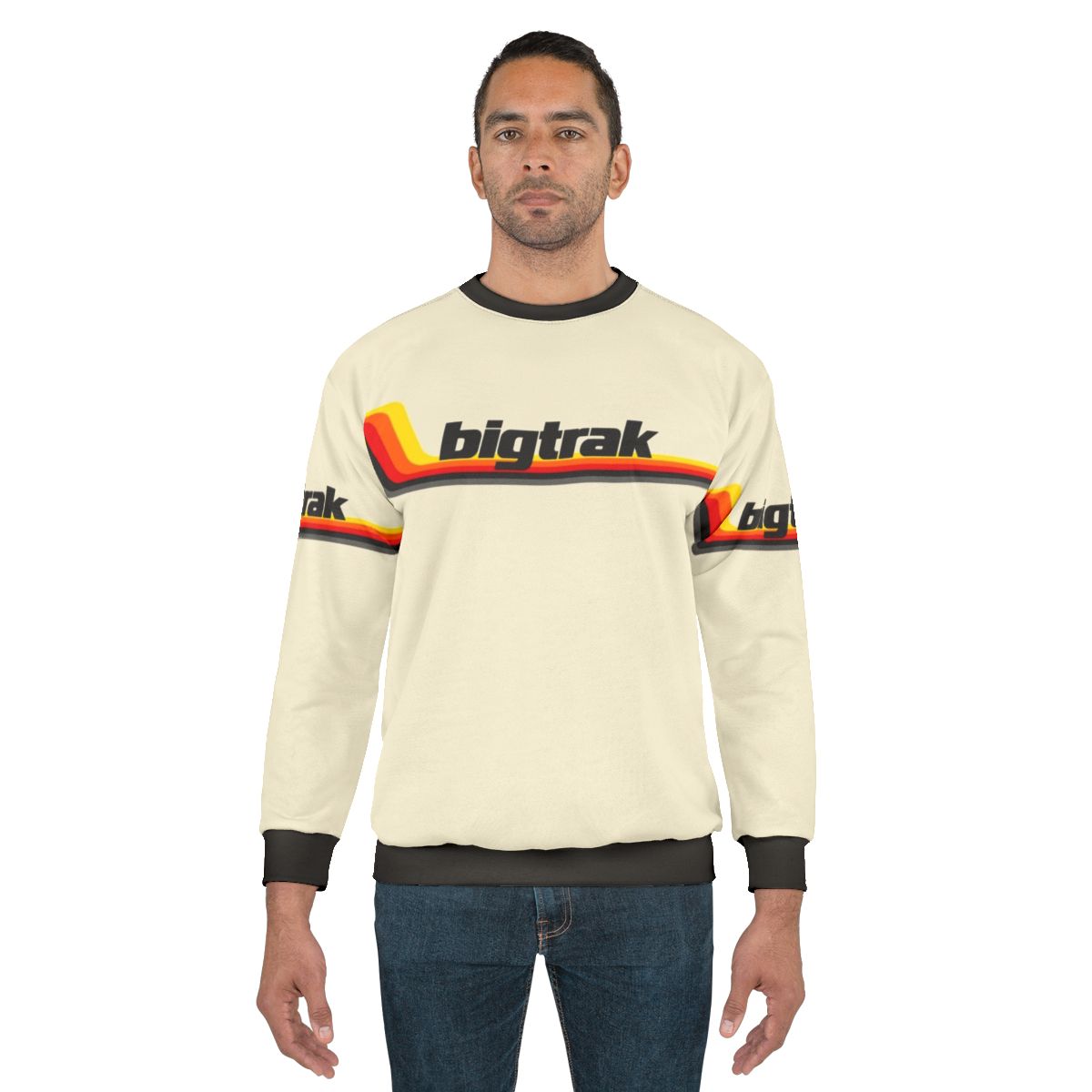 1980s Bigtrak robot tank graphic on sweatshirt