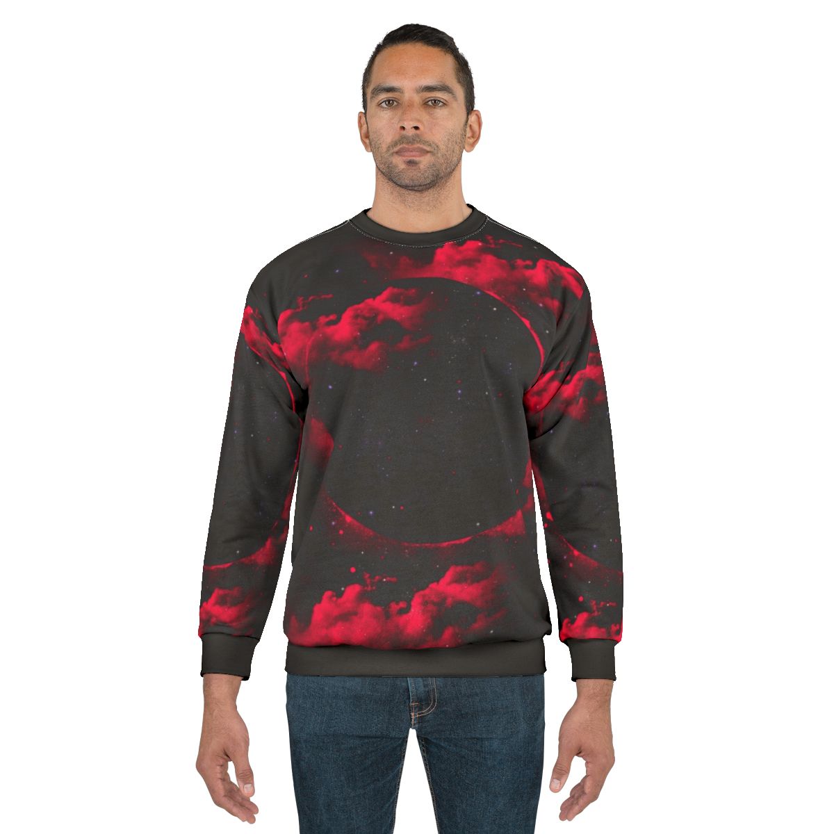 Cosmic Black Hole Sweatshirt - Stylish Celestial Apparel