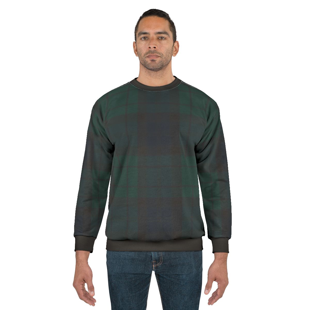 Black Watch Tartan Sweatshirt - Authentic Scottish Clan Tartan