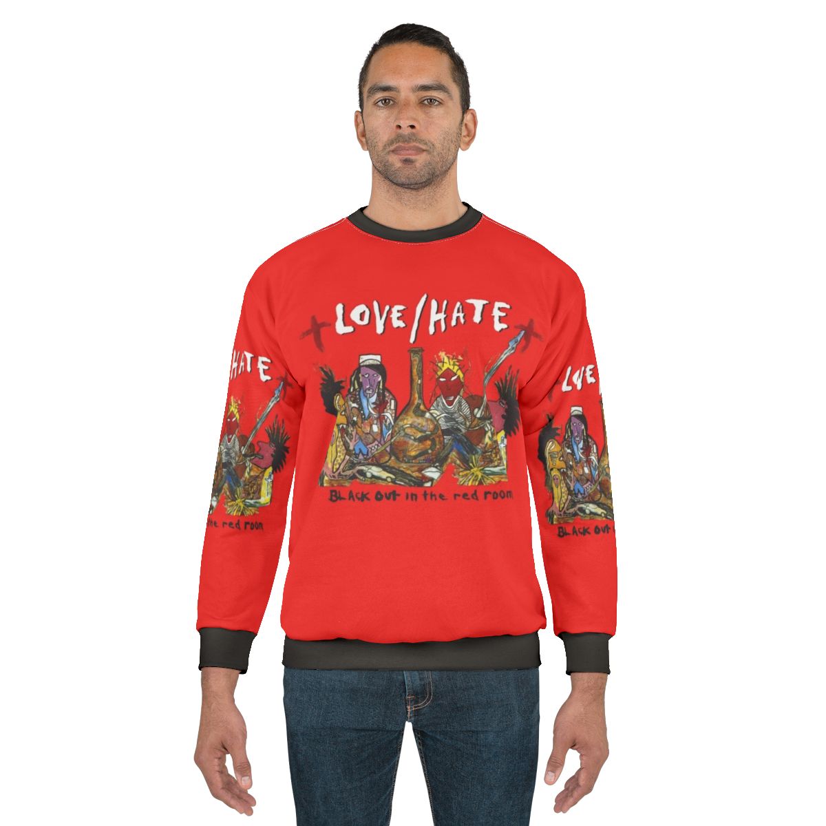 Blackout in the Red Room Heavy Metal Grunge Sweatshirt