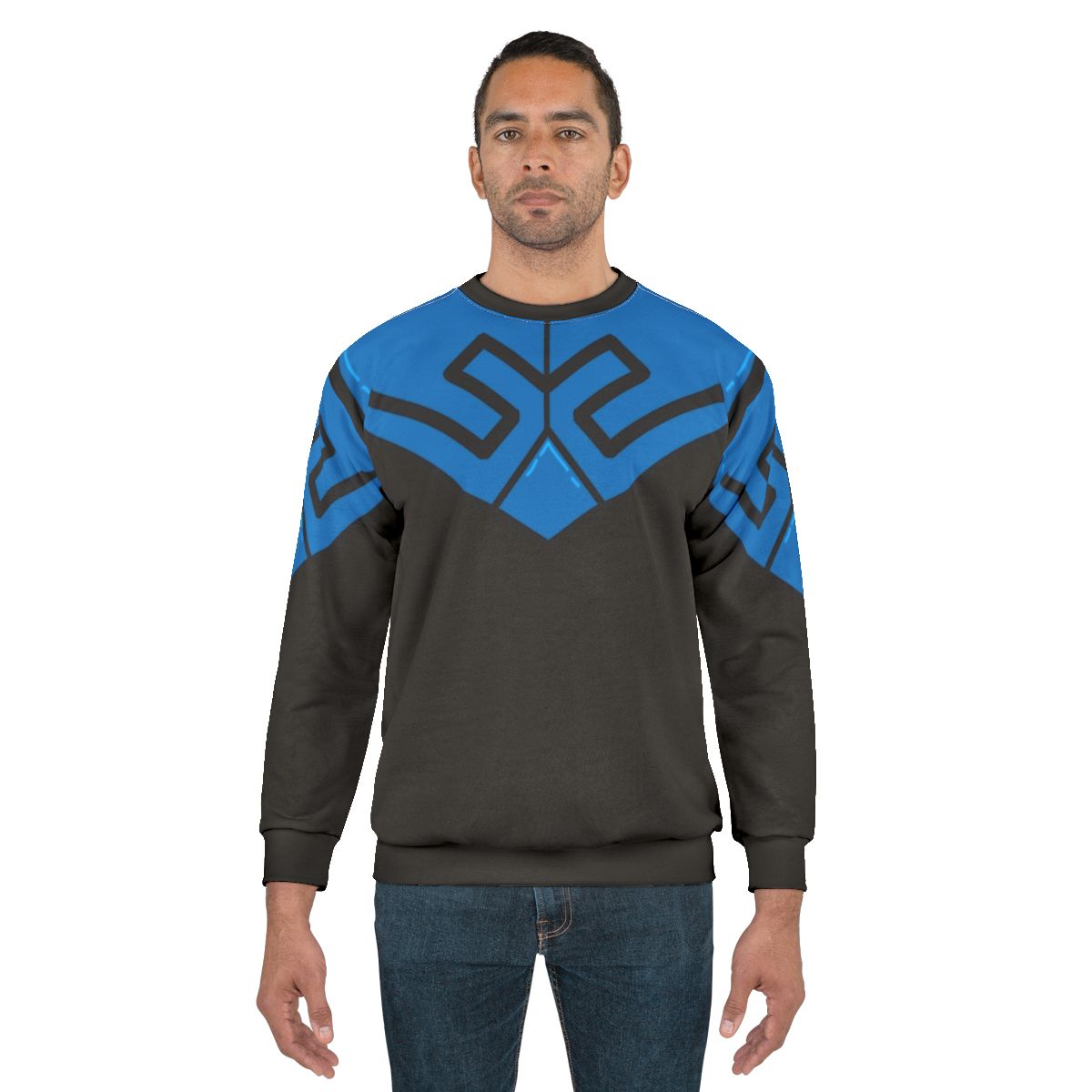 Blue Beetle Armor Superhero Sweatshirt