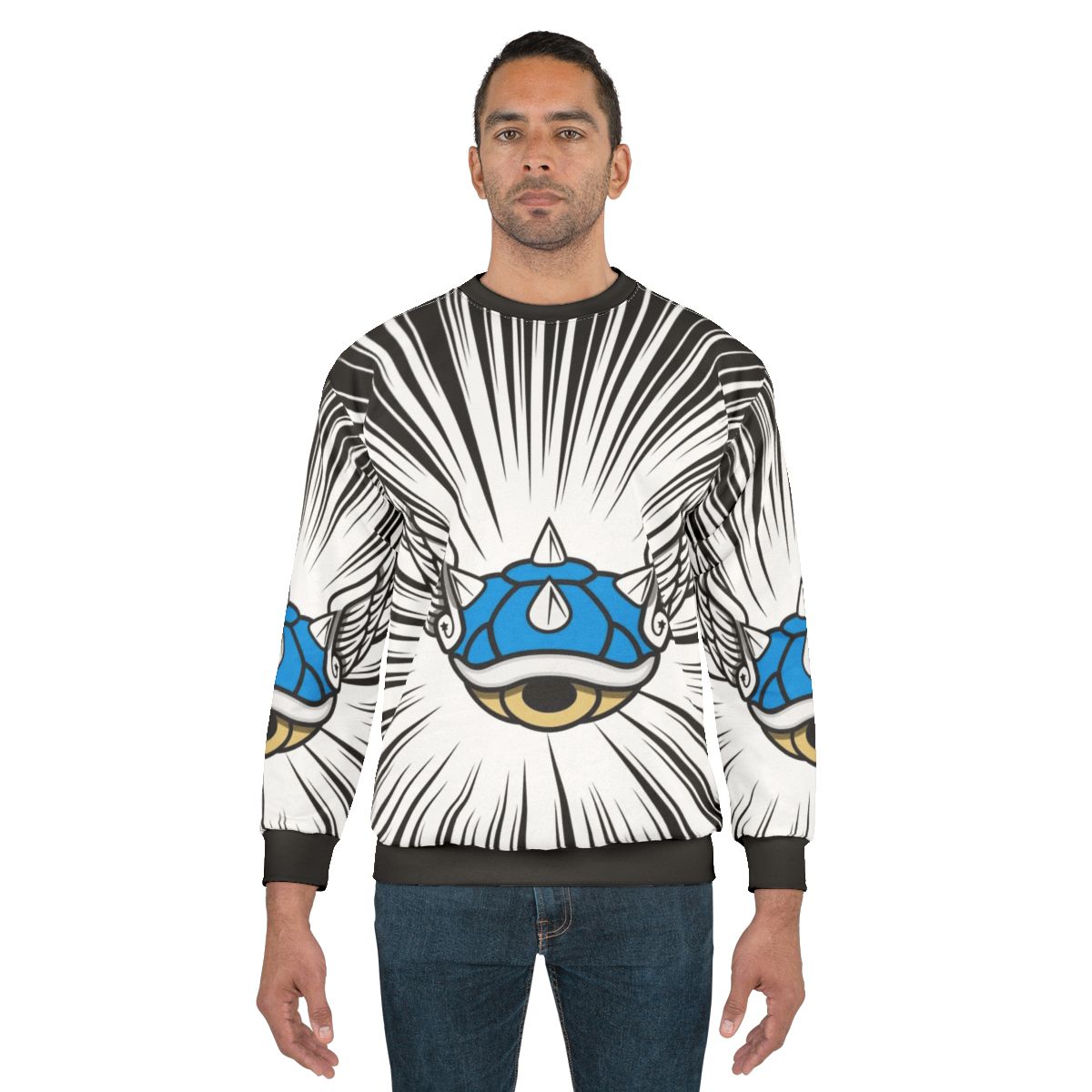 Blue Shell Mario Kart Sweatshirt