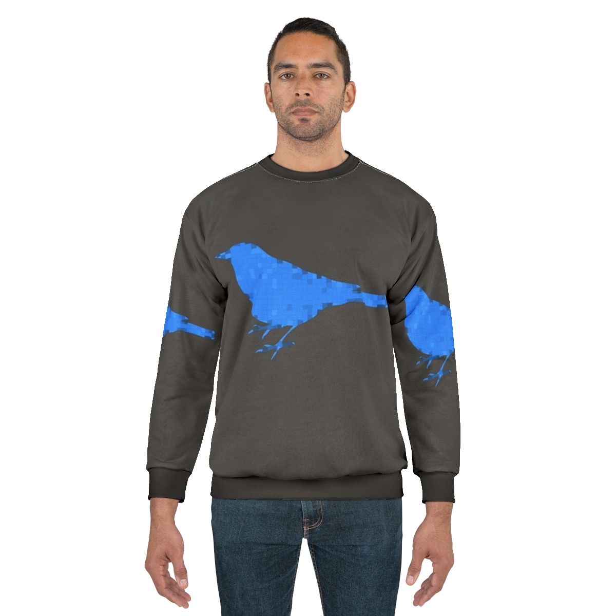 Bluebird Legendary Animals Sweatshirt with Colorful Abstract Animal Art Design