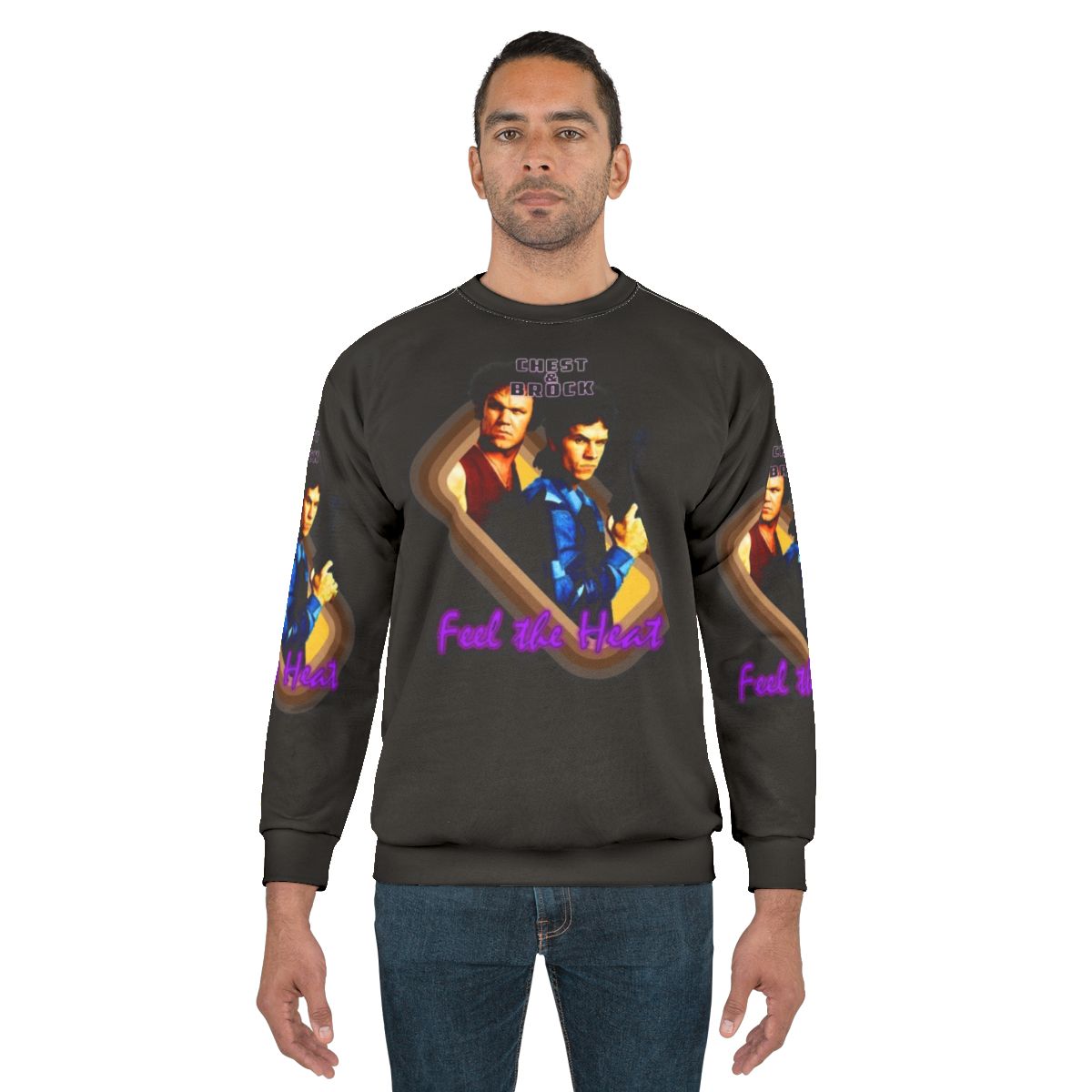 Boogie Nights inspired "Brock and Chest Feel the Heat" sweatshirt