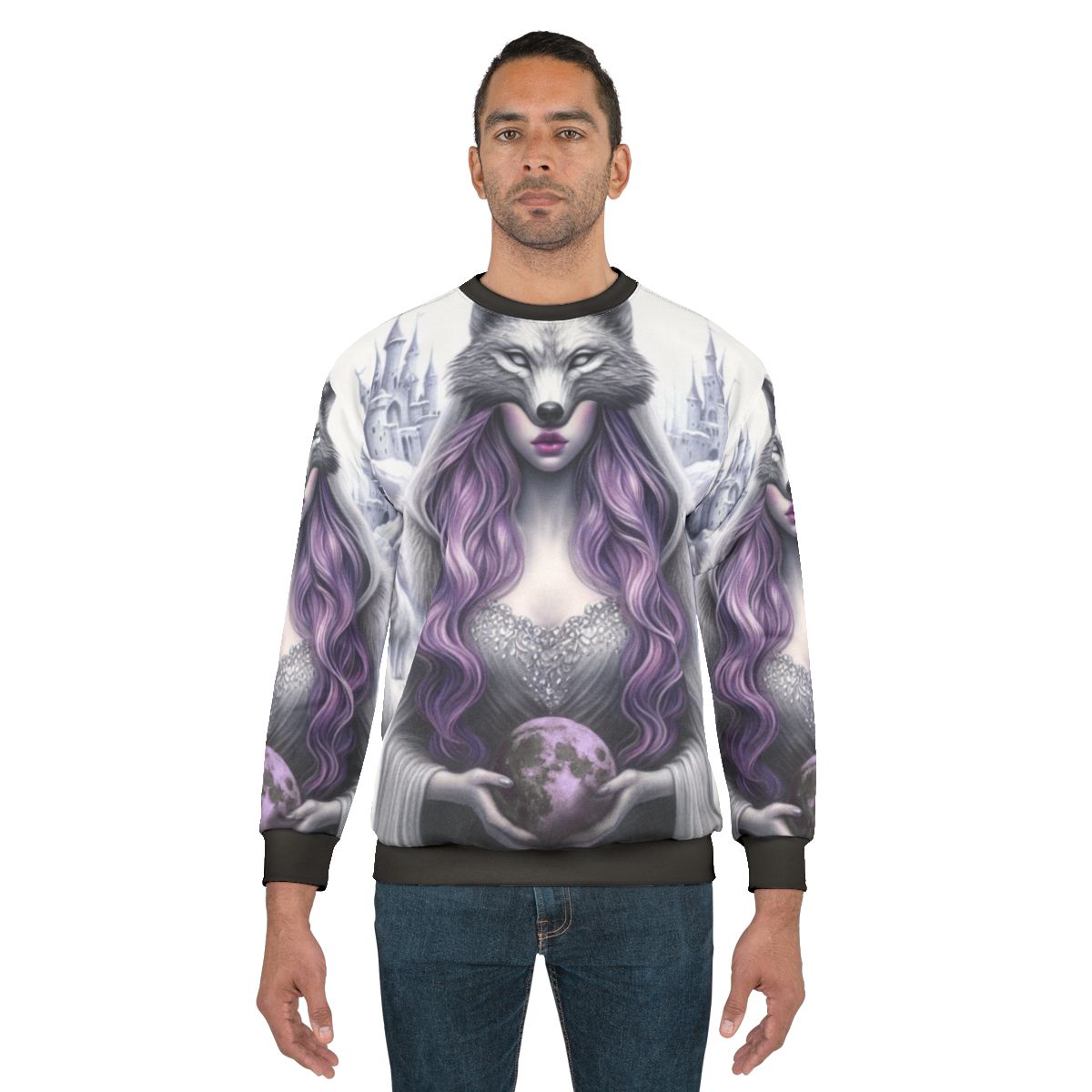 Castle In The Sky Purple Fantasy Sweatshirt