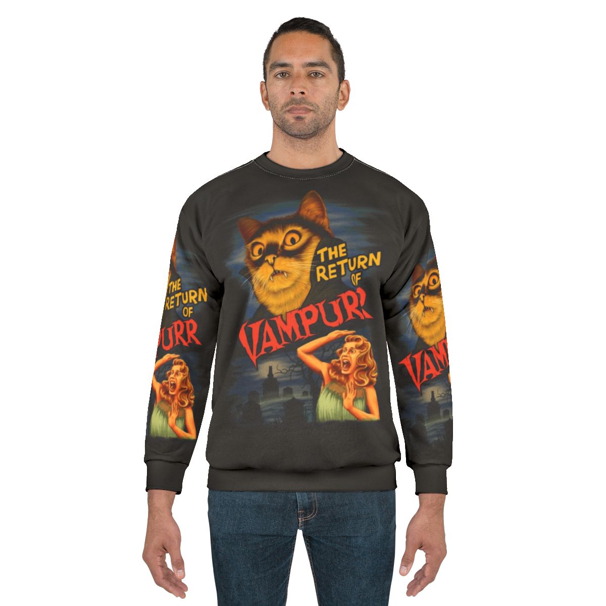 Vampire Cat T-Shirt Sweatshirt