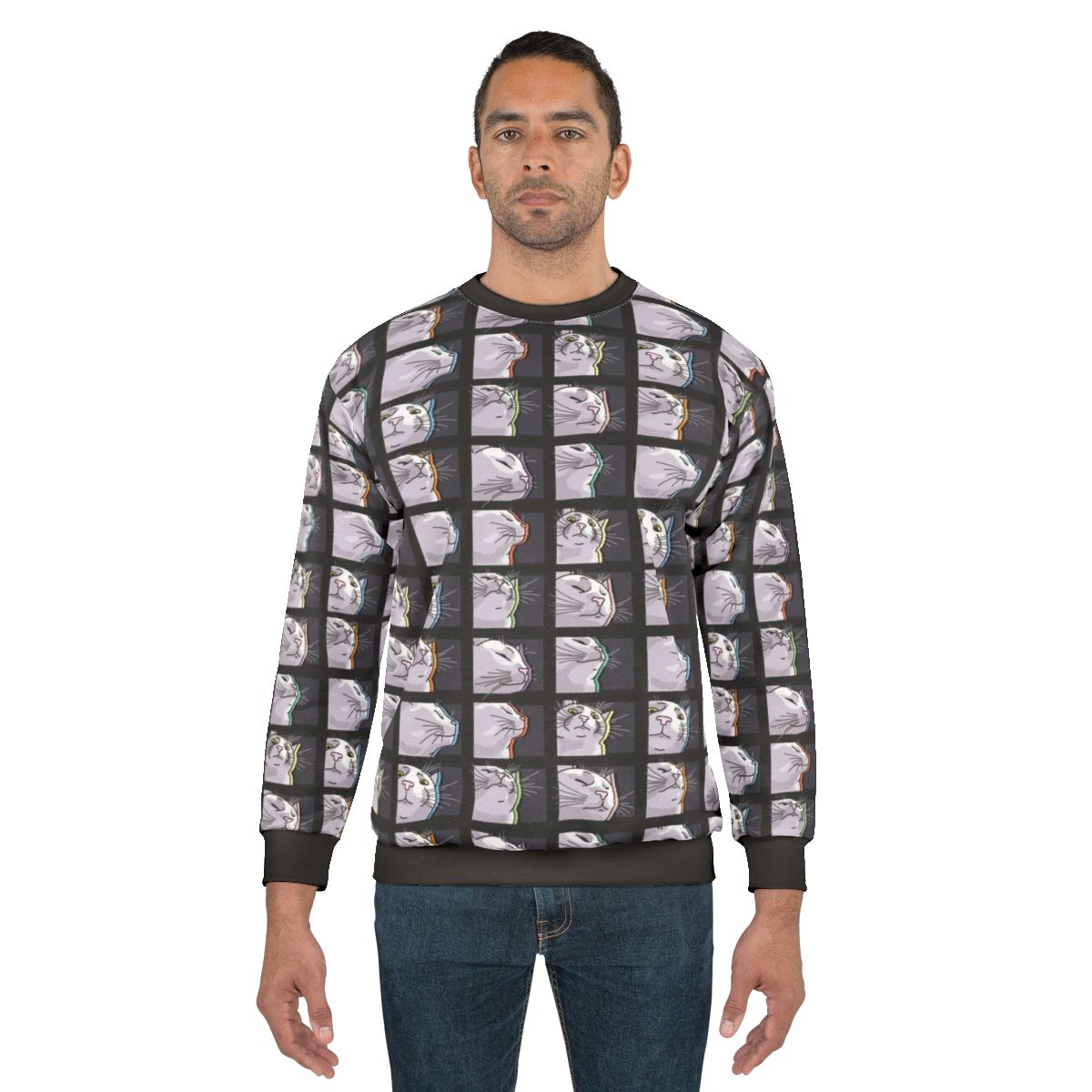 Cat Vibing to Music Catjam Sweatshirt