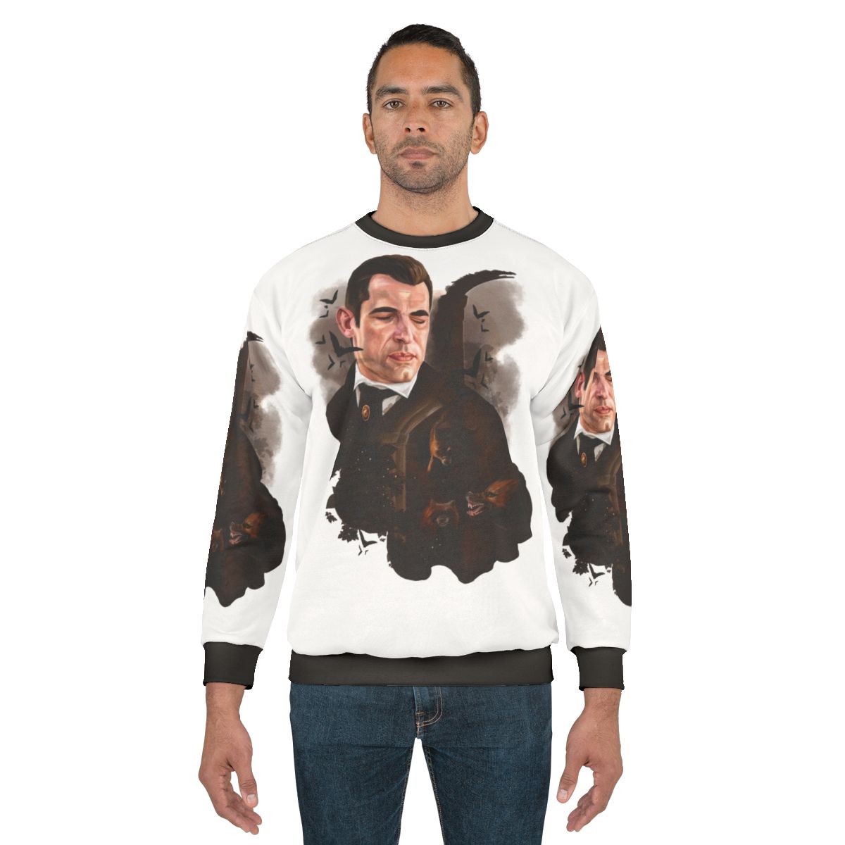 Claes Bang Dracula Painting Inspired Sweatshirt