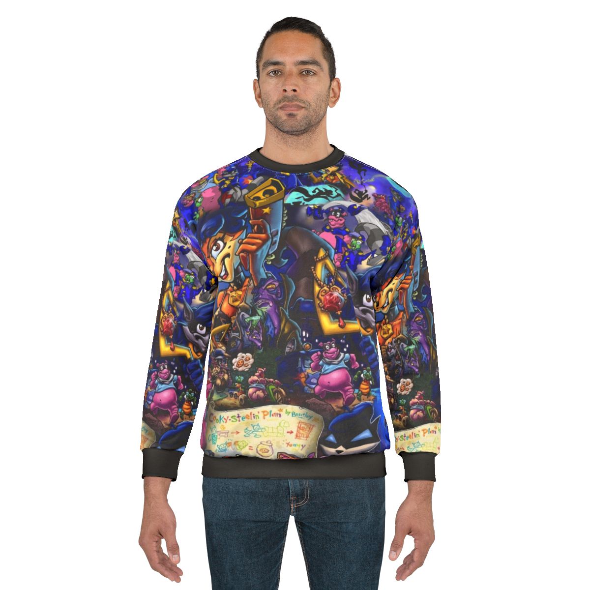 Sly Cooper Collage Comic Sweatshirt
