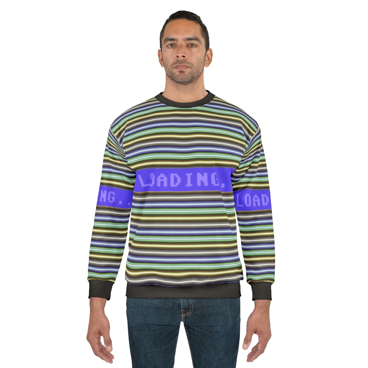 Commodore 64 Raster Bars Retro Sweatshirt