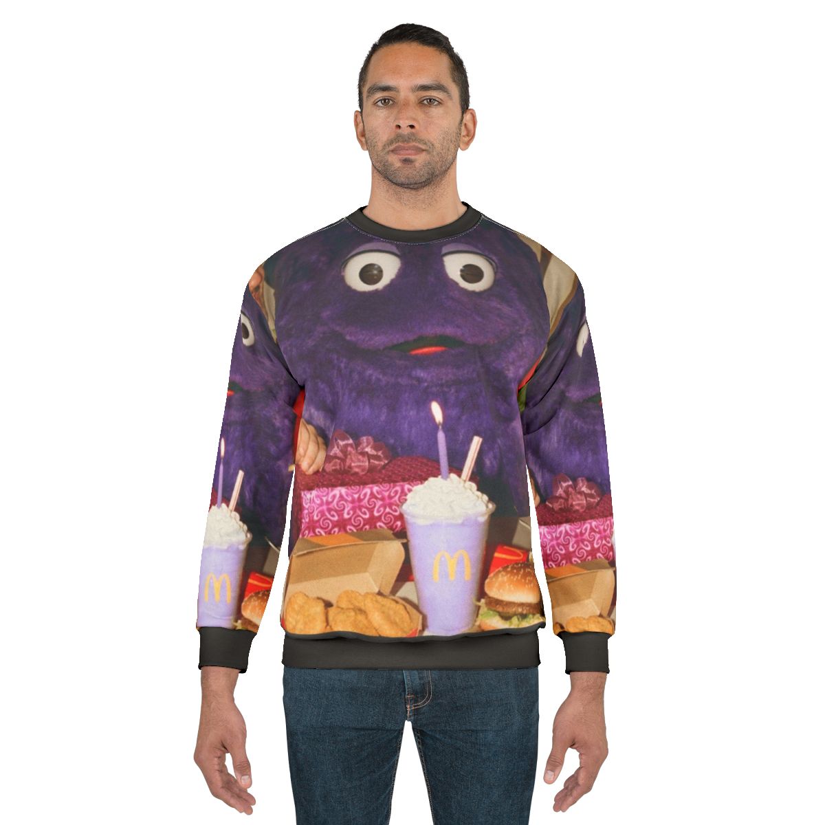 Creepy Grimace Birthday Sweatshirt