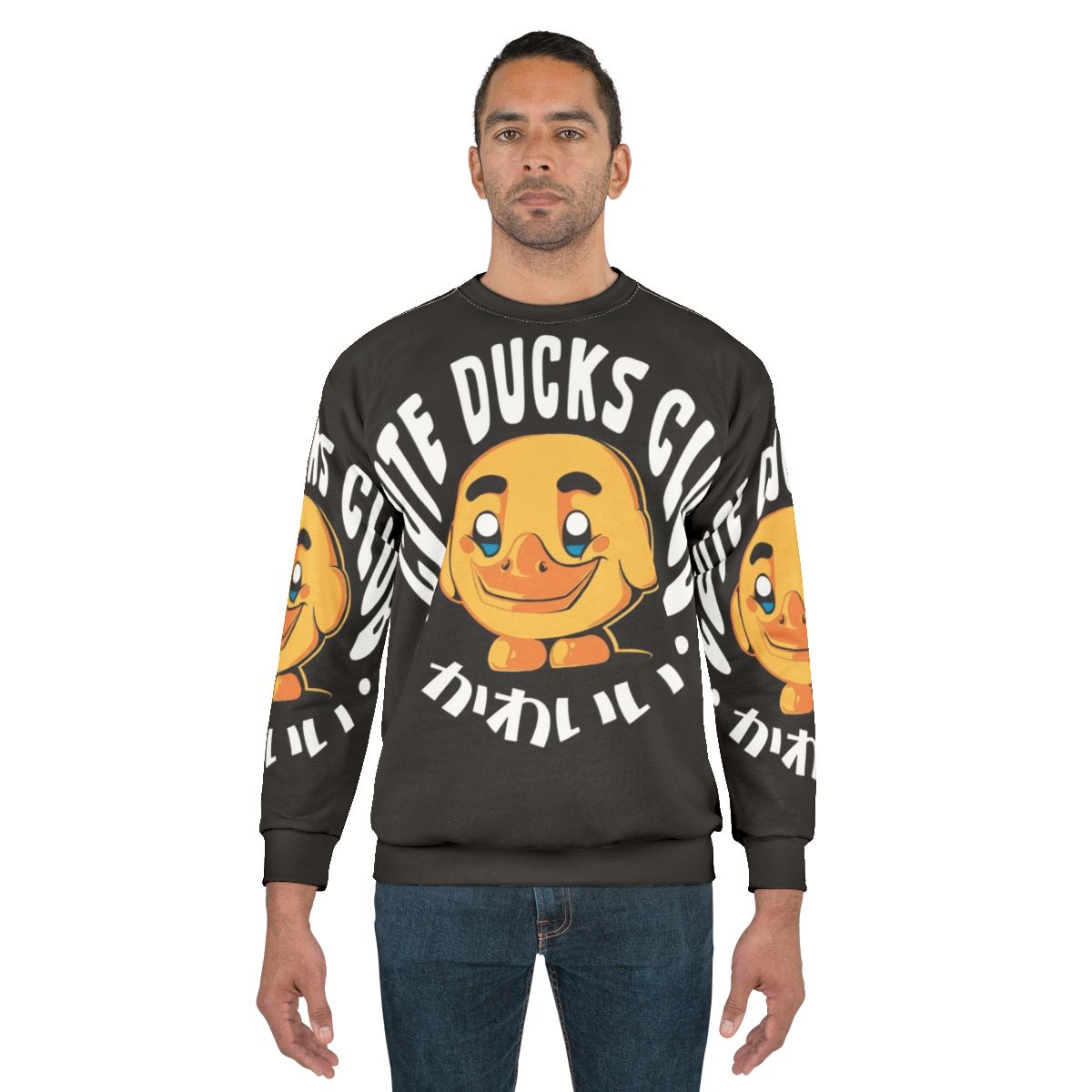 Cute Ducks Club Sweatshirt with Adorable Duck Design