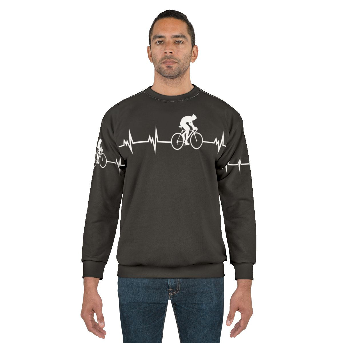 Cycling In A Heartbeat Sweatshirt - Cycling Apparel for Active Lifestyles