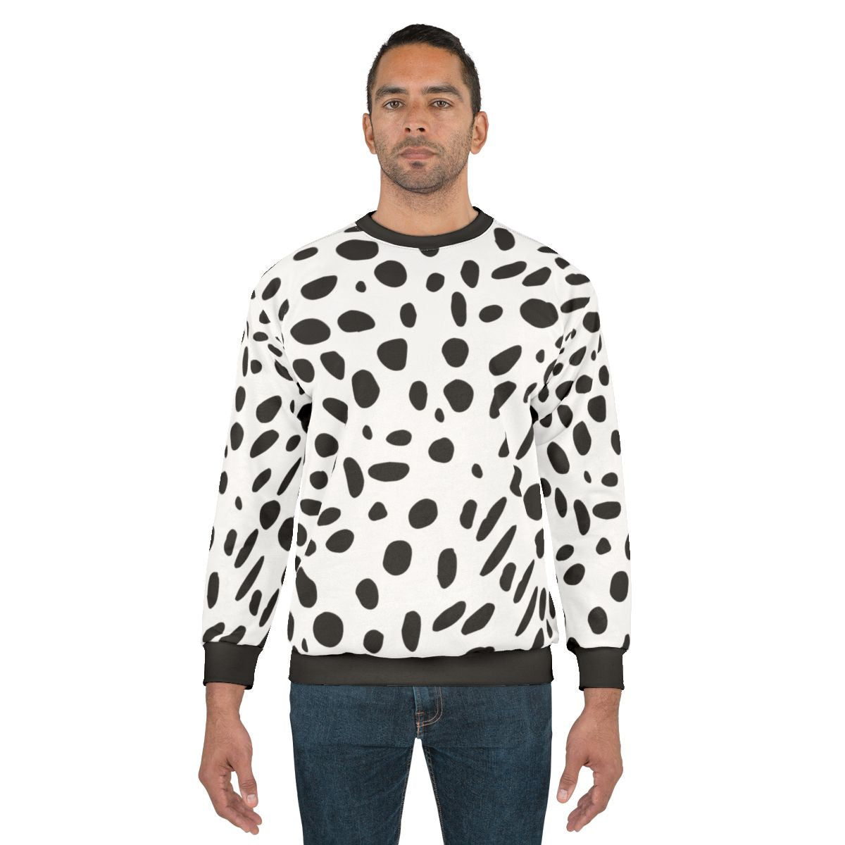 Dalmatian animal print pattern sweatshirt