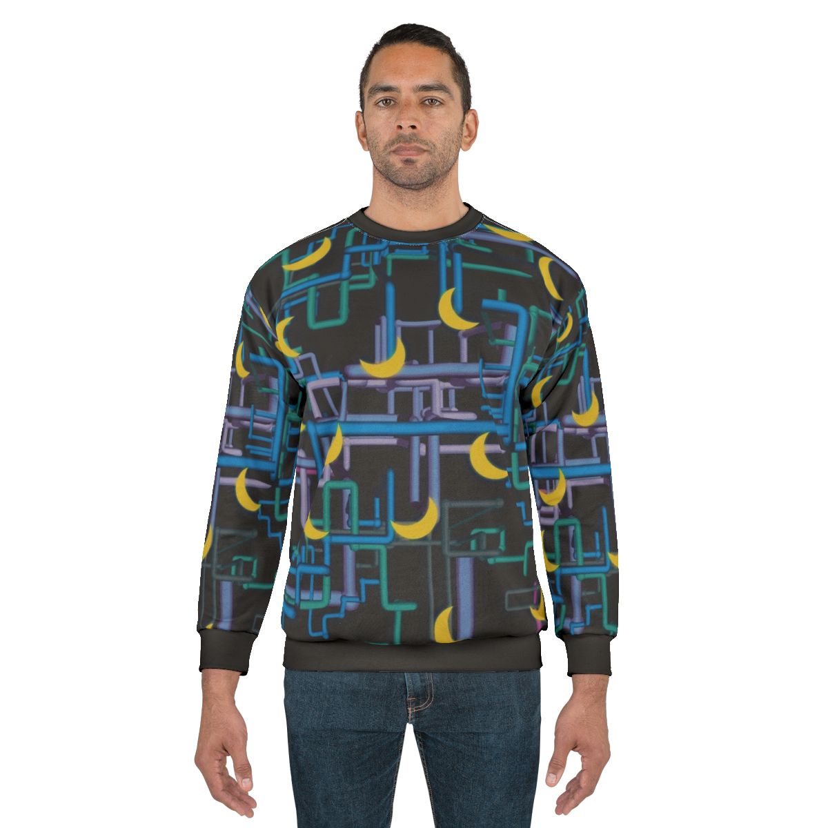 Dan Flashes Complicated Pattern Sweatshirt