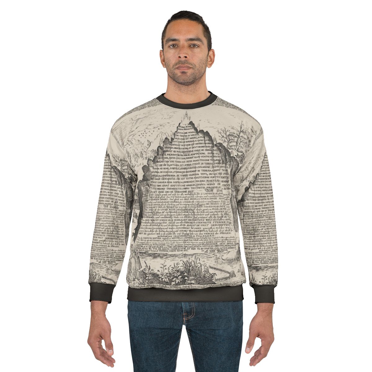 Dark Sweatshirt with "Sic Mundus Creatus Est" Text from Netflix Series "Dark"