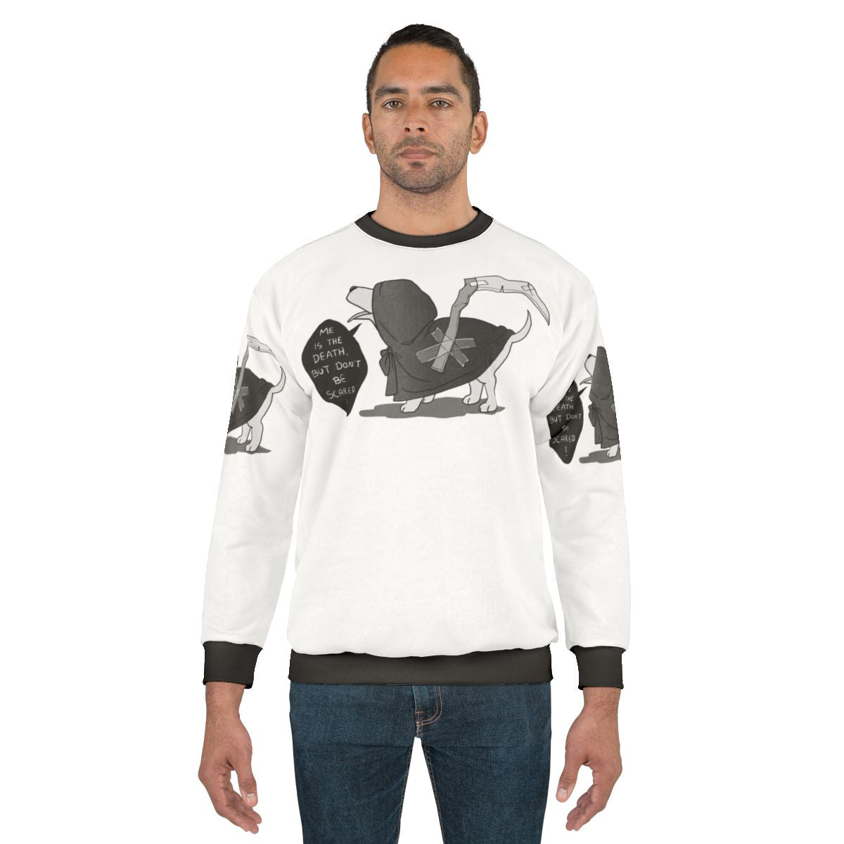 Death Doggo Sweatshirt with Reaper Design
