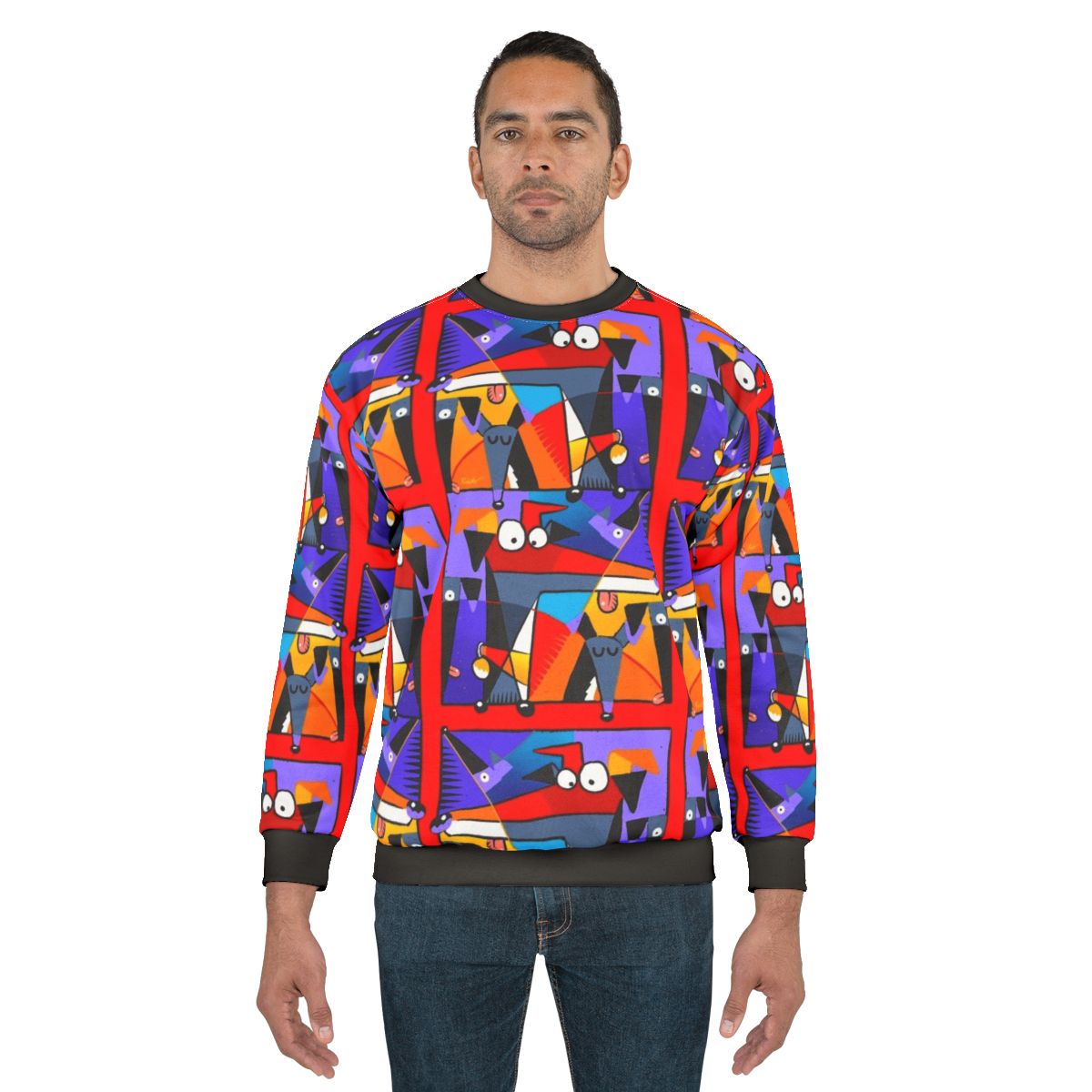 Derpism greyhound dog cartoon sweatshirt