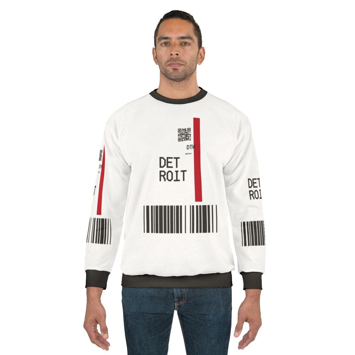 Retro Detroit Sweatshirt with Vintage Pan Am Airline Logo