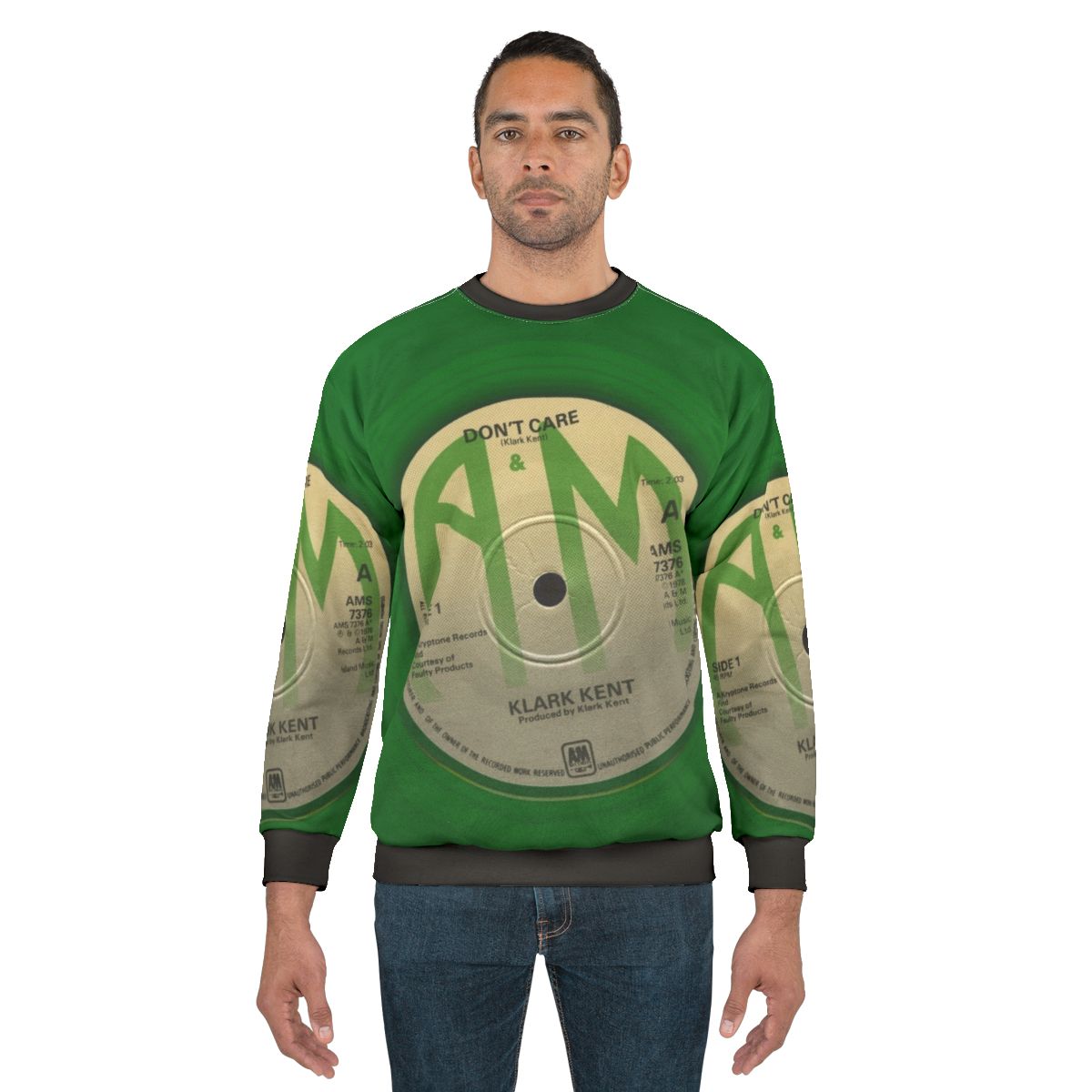 Don't Care Klark Kent 45 RPM Single Sweatshirt