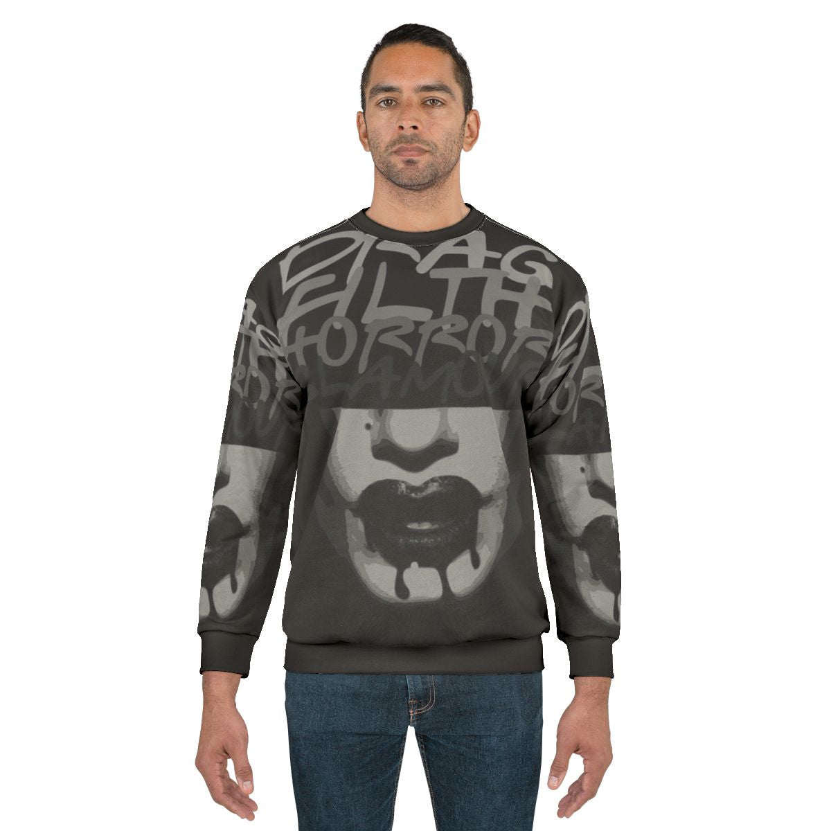 Drag Filth Horror Glamour Sweatshirt with Boulet Brothers Dragula Inspired Design