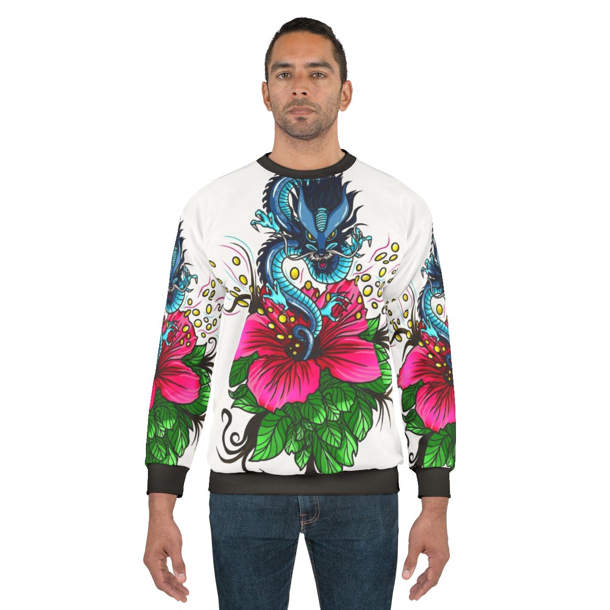 Dragon With Hibiscus Sweatshirt