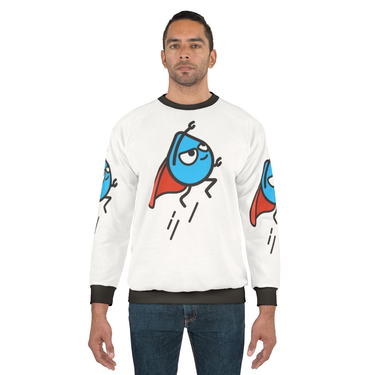 Drupal Hero Sweatshirt featuring a stylized graphic design