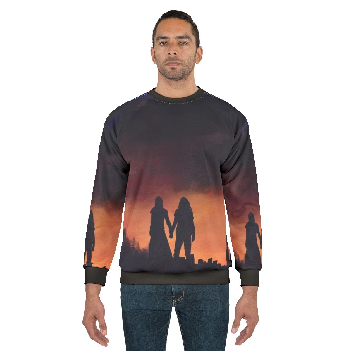 Earth Meets The Sky Sweatshirt featuring characters from The 100