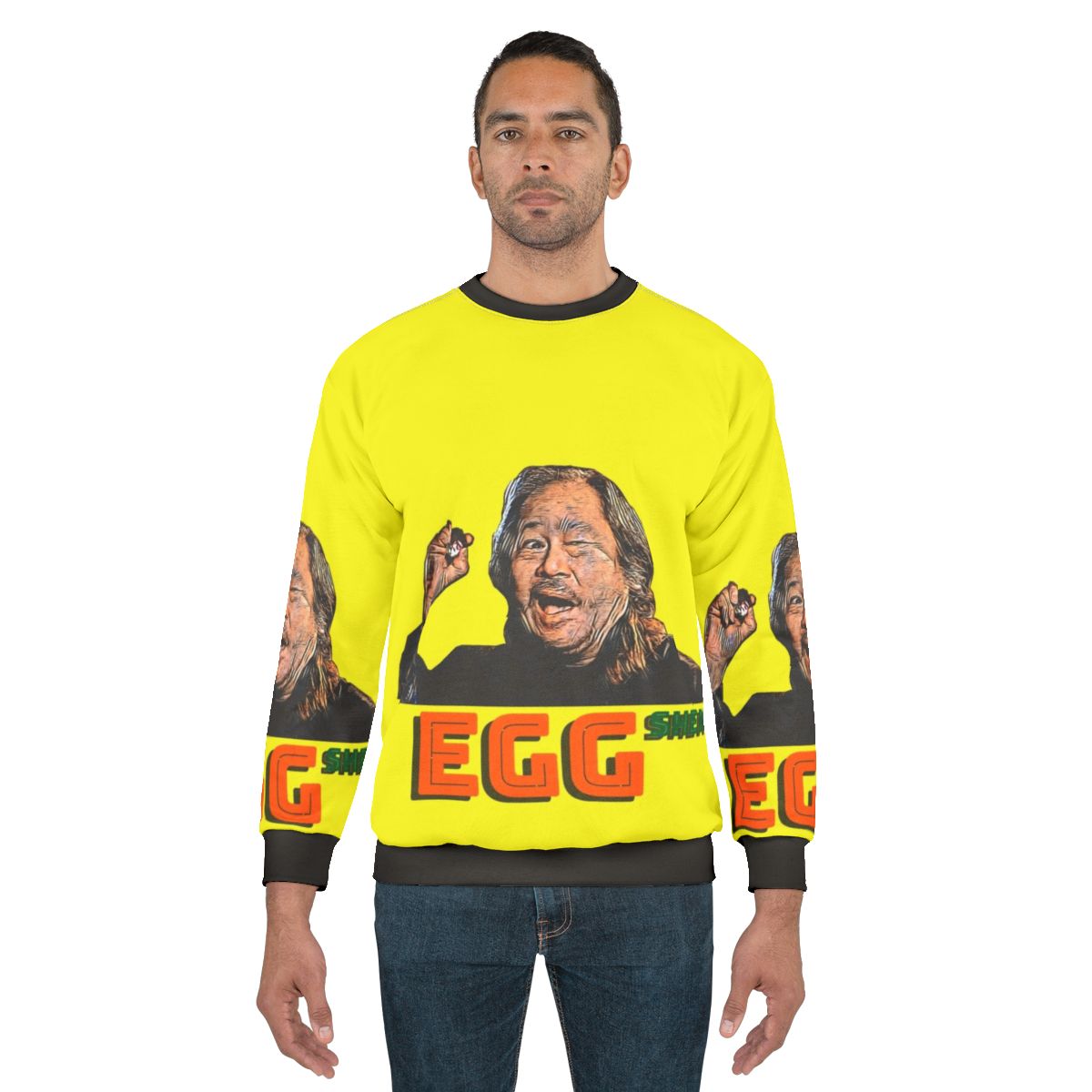 Egg Shen from the '80s cult classic 'Big Trouble in Little China' on a sweatshirt