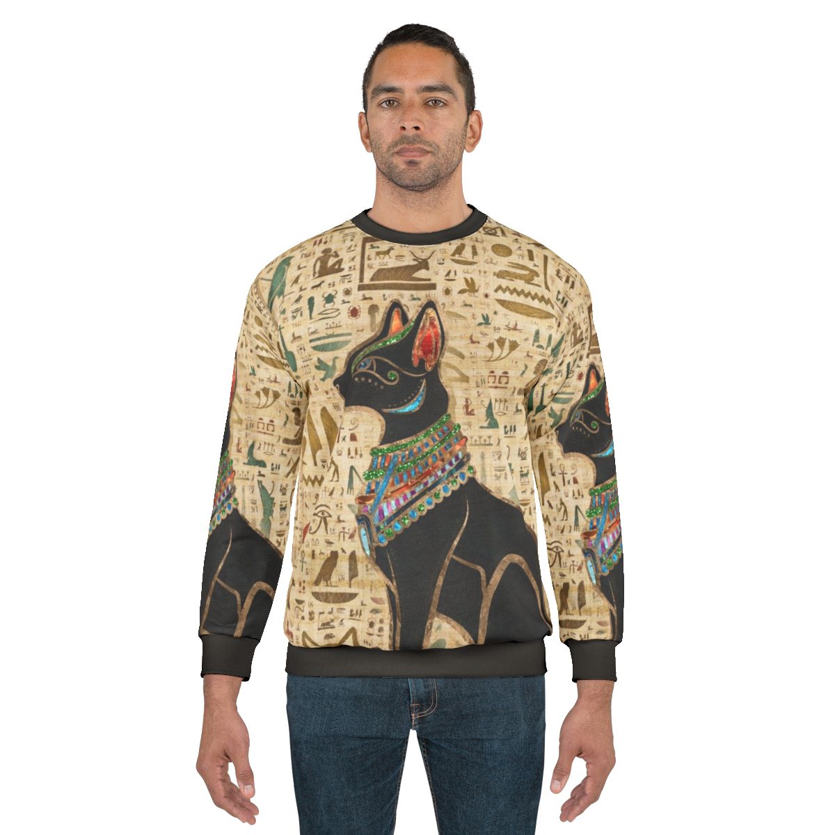 Ancient Egyptian Bastet Cat Goddess Sweatshirt